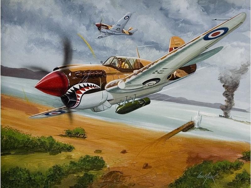 Aircraft, 720P, Military Aircrafts, Curtiss P-40 Warhawk