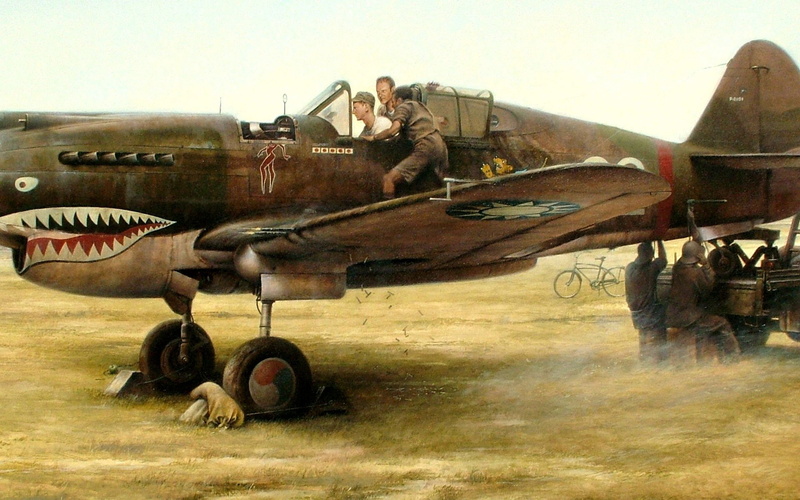 Military Aircrafts, 1080P, Curtiss P-40 Warhawk