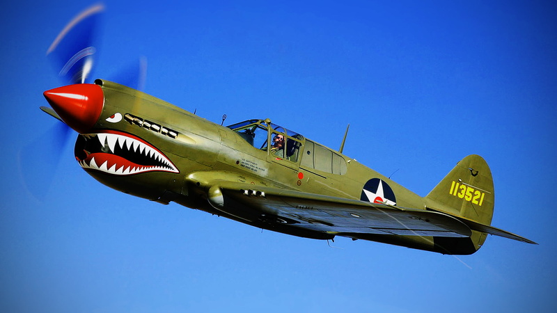 Military Aircrafts, P-40 Kittyhawk, Curtiss P-40 Warhawk, 1080P