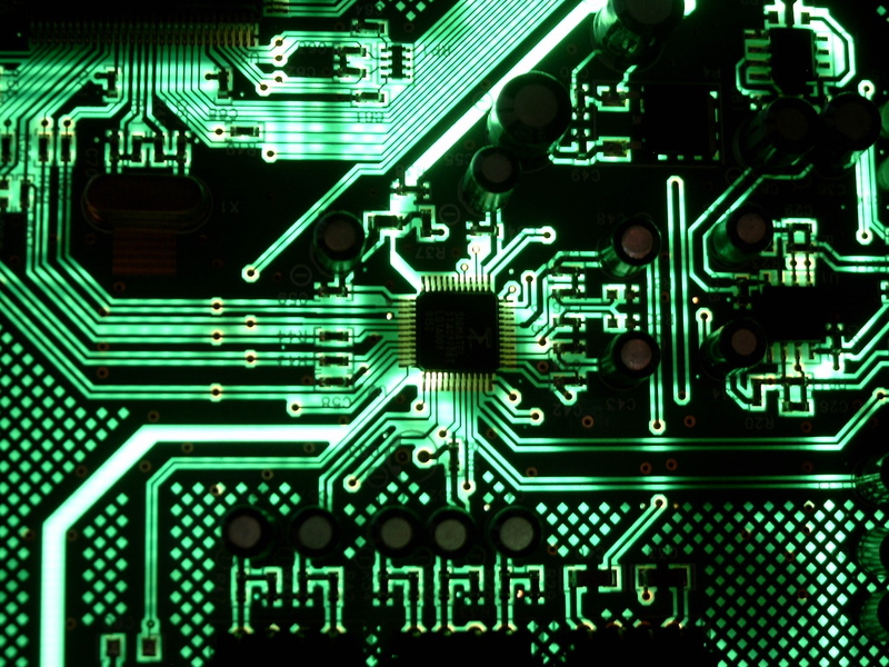 motherboard, 1080P, technology, lights, green, schematic, glowing, motherboards