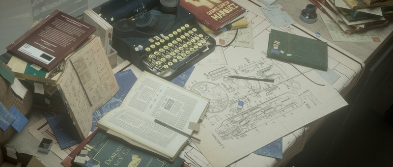 Original, 1080P, Book, Typewriter, Anime, Schematic