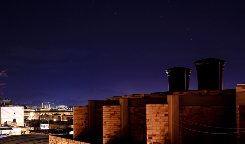 sky, copy space, darknight, bogota, atemporal, blue, cundinamarca, no people, travel destinations, star - space, outdoors, tall - high, nature, cityscape