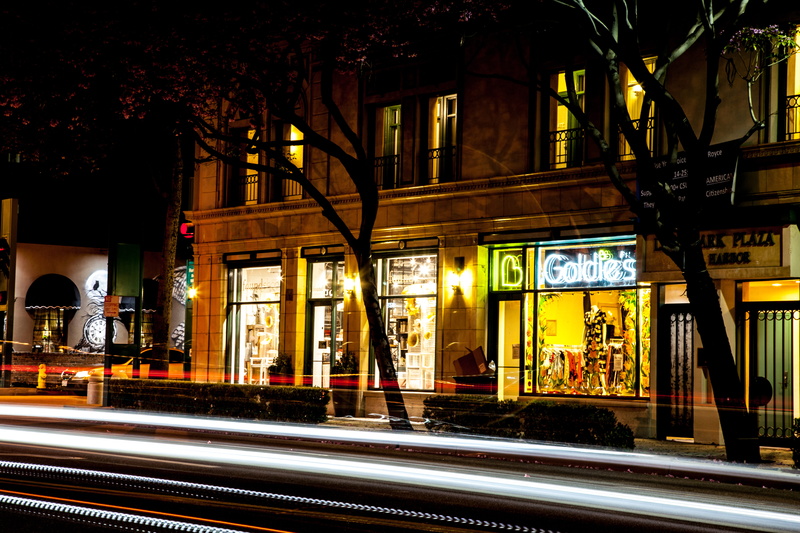 5K, long exposure, california, city life, illuminated, night, fullerton, building, blurred motion, city, lighting equipment, light, speed, transportation