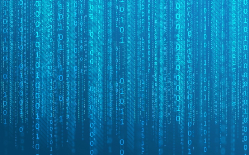 blue, 1080P, cyberspace, binary