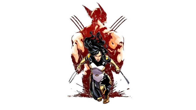 body part, white color, livestock, animal, animal wildlife, copy space, white background, comics wolverine marvel comics x 23 laura kinney superheroines mutant x men