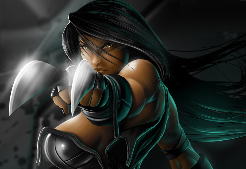 illustration, girl, fiction, X-23, 2K, three quarter length, waist up, real people, leisure activity, adult, comic, look, claws, claw, woman, long hair
