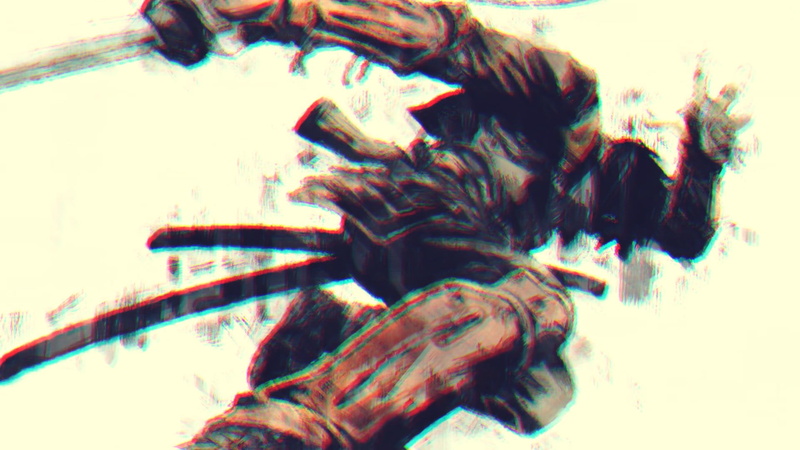 representation, holding, Shimazu Toyohisa, surreal, pattern, blurred motion, portrait, samurai, 1080P, sword, people, motion, creativity, architecture