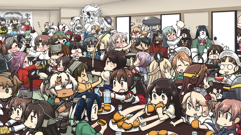 human representation, large group of objects, multi colored, art and craft, representation, people, real people, creativity, Akagi (KanColle), day, 1080P