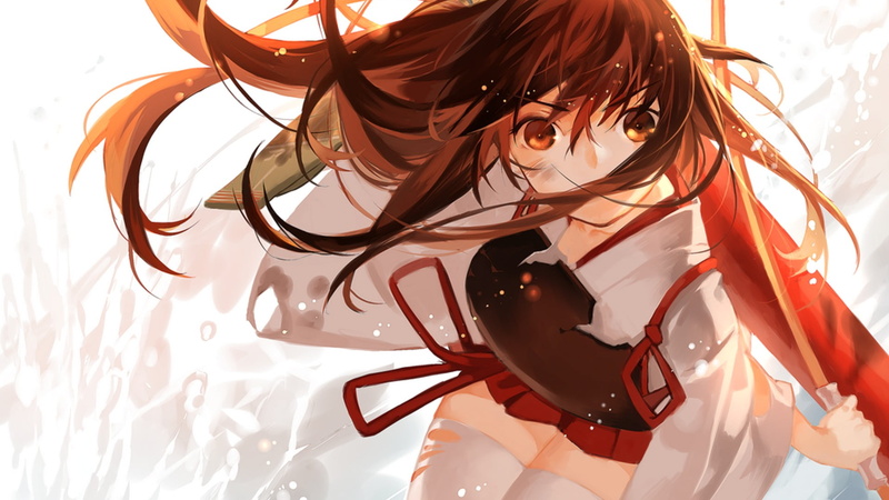 headshot, leisure activity, glasses, young women, red, hair, real people, lifestyles, artwork, anime girls, close-up, females, Kantai Collection, one person