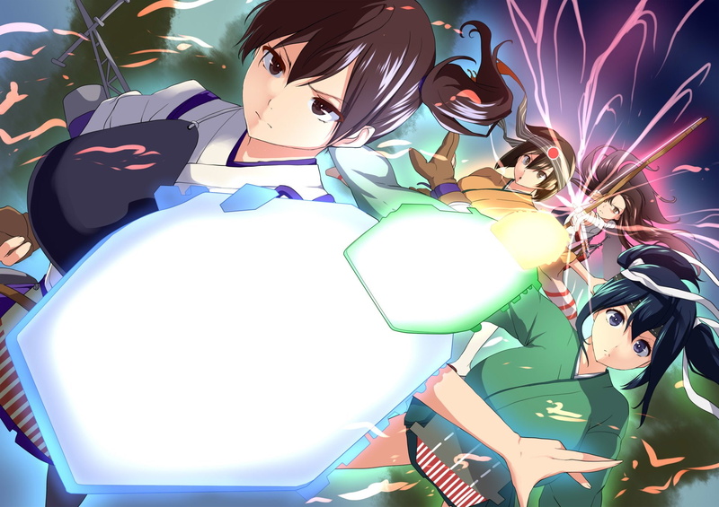Akagi (Kancolle), Hiryuu (Kancolle), Souryuu (Kancolle), Anime, Kaga (Kancolle), 1080P, Kantai Collection