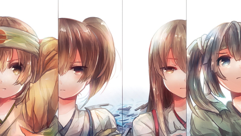 Hiryuu (Kancolle), Akagi (Kancolle), 1080P, Souryuu (Kancolle), Anime, Kaga (Kancolle), Kantai Collection