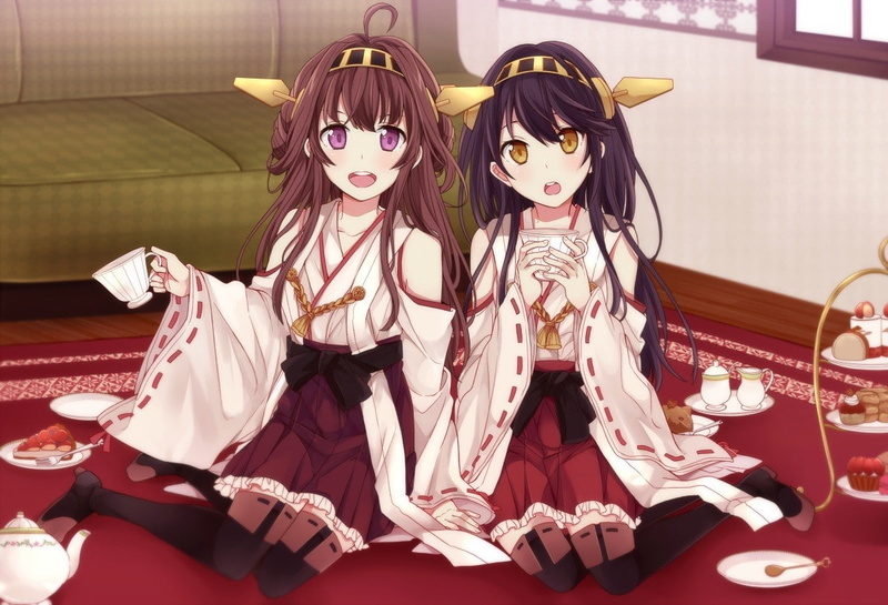 480P, Haruna (KanColle), Kongou (KanColle), Kantai Collection