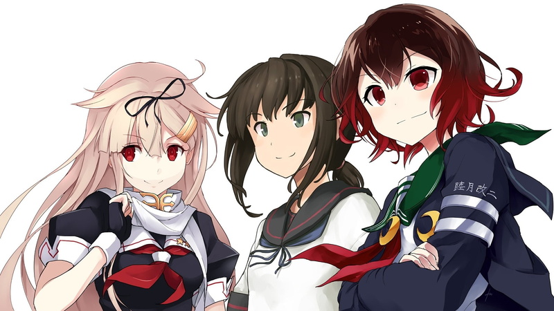 Fubuki (Kancolle), Yuudachi (Kancolle), Anime, Kantai Collection, Mutsuki (Kancolle), 1080P