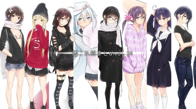 Anime, Kantai Collection, Akebono (Kancolle), Fubuki (Kancolle), I-13 (Kancolle), Ushio (Kancolle), Shigure (Kancolle), Sendai (Kancolle), Hibiki (Kancolle)