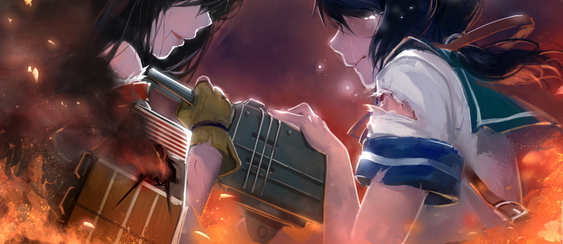 Anime, 1080P, Fubuki (Kancolle), Kantai Collection, Akagi (Kancolle)