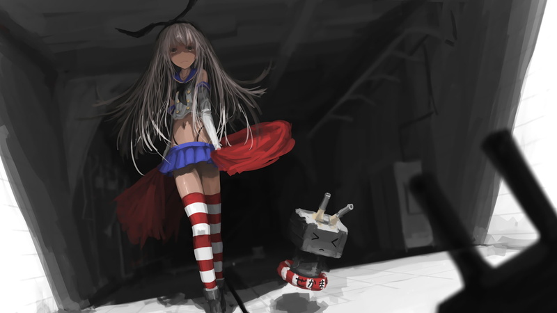 Shimakaze (Kancolle), Anime, 1080P, Kantai Collection, Rensouhou-chan