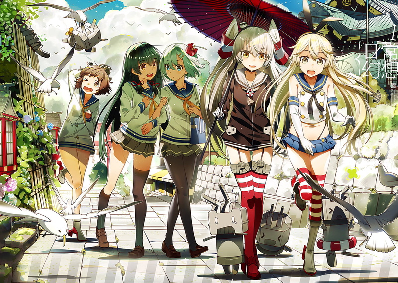 Shimakaze (Kancolle), Rensouhou-chan, Amatsukaze (Kancolle), Hamakaze (Kancolle), Rensouhou-kun, 1080P, Isokaze (Kancolle), Anime, Kantai Collection