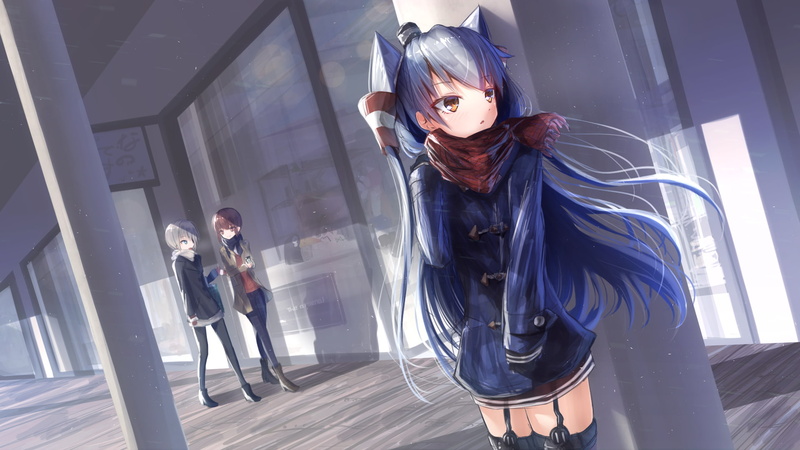 scarf, Amatsukaze (Kancolle), 1080P, anime, Kantai Collection
