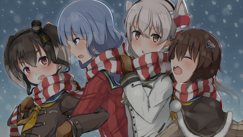 costume, outdoors, mask - disguise, Anime, 1080P, human representation, Tokitsukaze (Kancolle), lifestyles, Yukikaze (Kancolle), mask, Kantai Collection