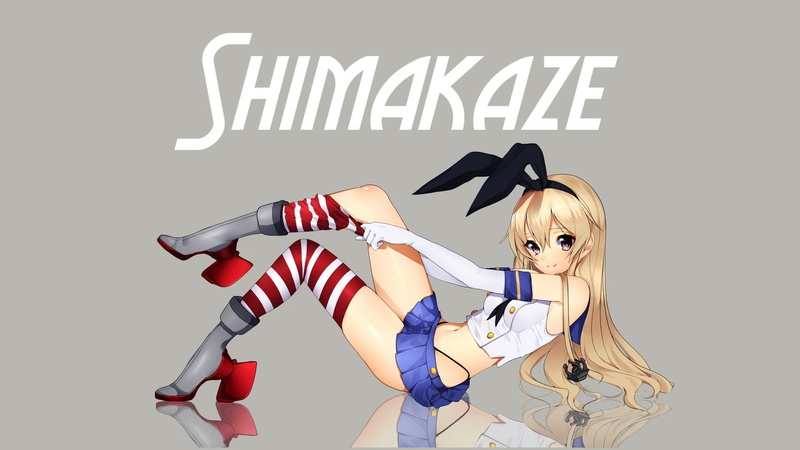 Shimakaze (Kancolle), Blonde, Anime Girls, 1080P, Kantai Collection