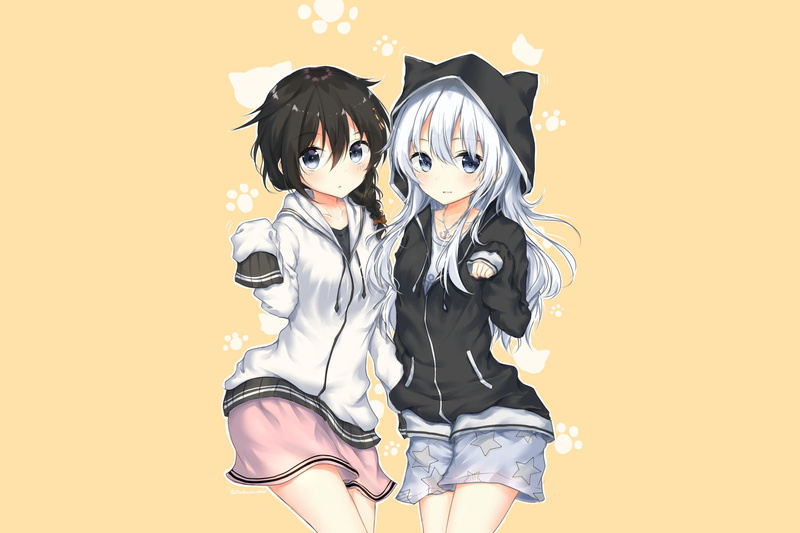 Kantai Collection, Anime, Shigure (Kancolle), 1080P, Hibiki (Kancolle)