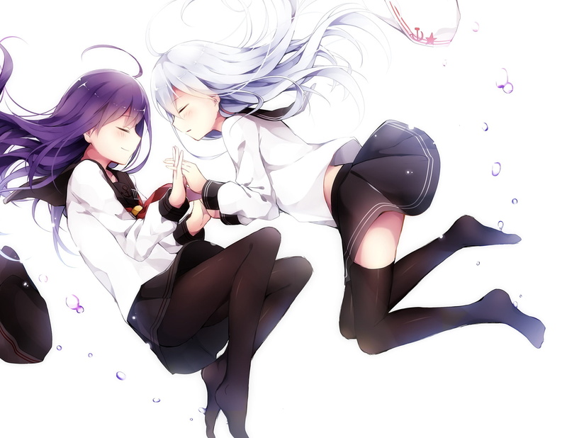 art and craft, nature, no people, Kantai Collection, indoors, creativity, black color, anime girls, social issues, Hibiki (KanColle), hairstyle, anime