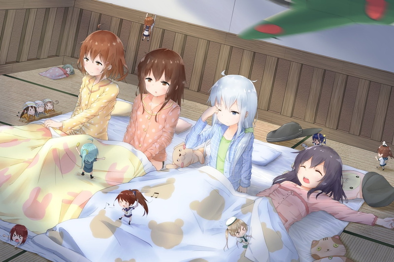 Akatsuki (KanColle), Anime, Hibiki (Kancolle), Kantai Collection, 1080P, Ikazuchi (Kancolle), Inazuma (Kancolle)