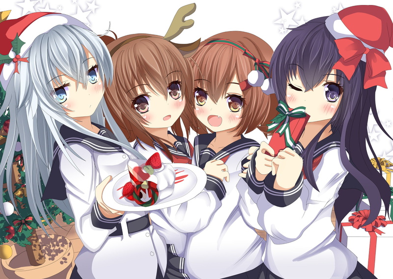 Akatsuki (KanColle), Inazuma (Kancolle), Kantai Collection, Hibiki (Kancolle), 1080P, Ikazuchi (Kancolle), Anime