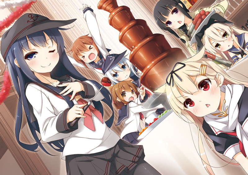Kitakami (Kancolle), Inazuma (Kancolle), Kantai Collection, Shimakaze (Kancolle), Akatsuki (KanColle), 720P, Ikazuchi (Kancolle), Anime, Yuudachi (Kancolle)