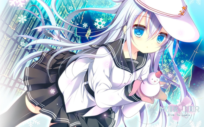 Hibiki (KanColle), snowman, Kantai Collection, anime girls, 720P, Shirogane Hina