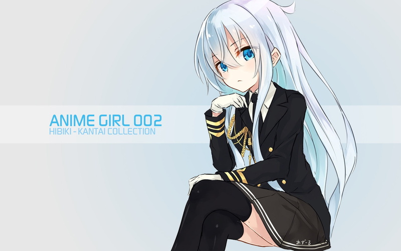anime girls, 1080P, Hibiki (KanColle), Kantai Collection