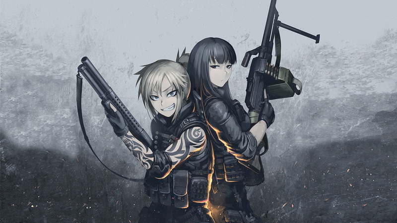 mature adult, Hellshock, lifestyles, adult, front view, men, nature, portrait, people, two people, anime, women, holding, transportation, Hetza, young adult