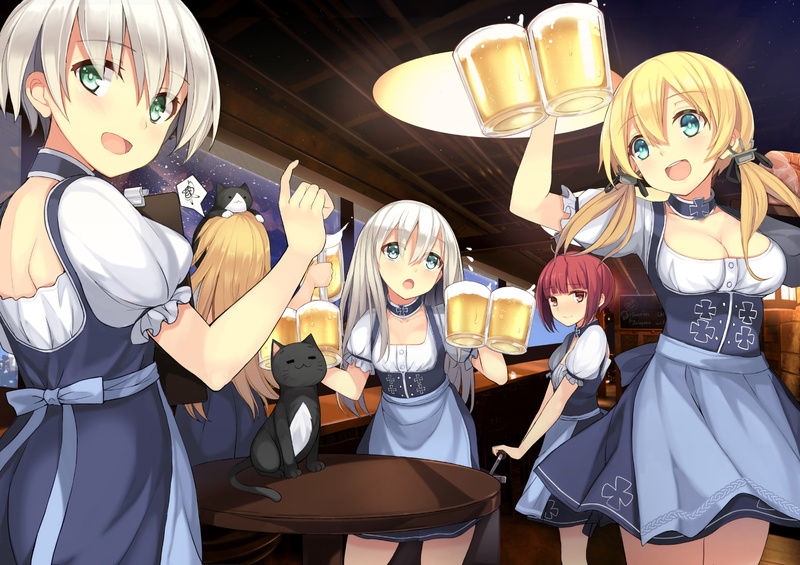 U-511 (Kancolle), Bismarck (Kancolle), Prinz Eugen (Kancolle), 1080P, Ro-500 (KanColle), Anime, Z3 Max Schultz (Kancolle), Z1 Leberecht Maass (Kancolle)
