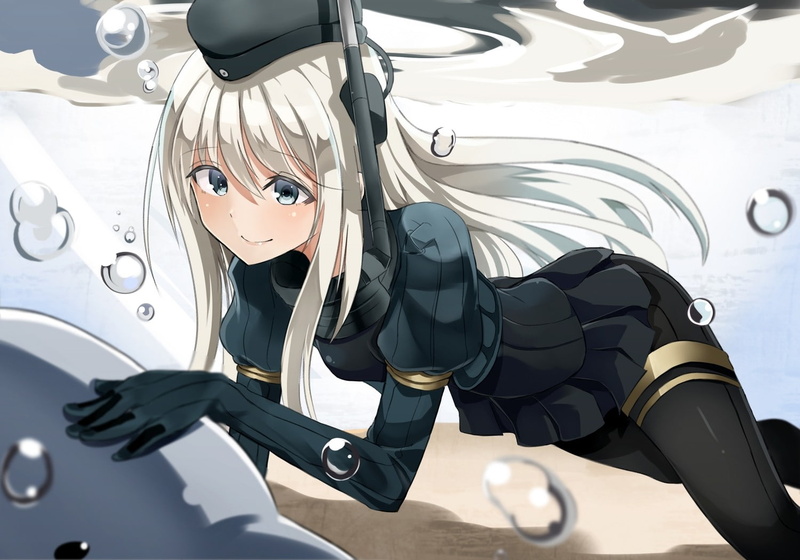720P, anime, Kantai Collection, U-511 (KanColle)