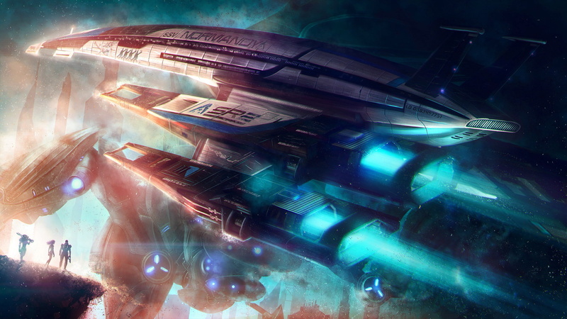 space ship, effect, sr, normandy, mass effect, mass, 2K