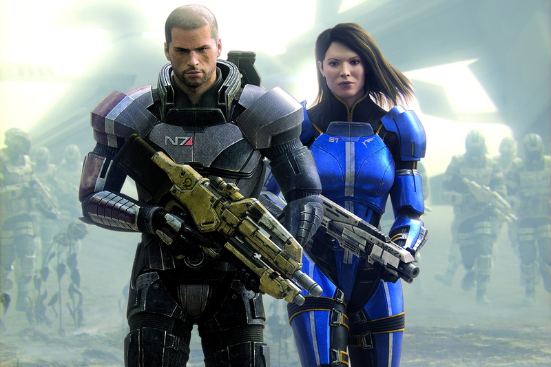 security, portrait, warm clothing, focus on foreground, Mass Effect 3, police Force, military, young men, sport, men, three quarter length, army, Spectre