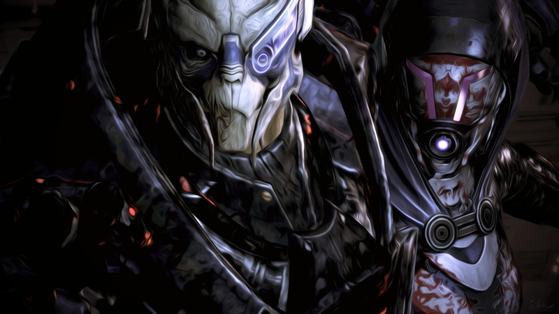 Garrus Vakarian, Mass Effect, TaliZorah, 1080P