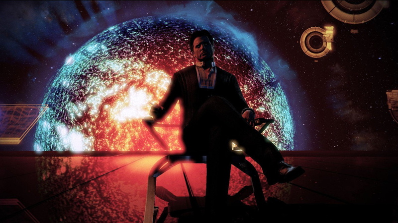 1080P, man, outer, space, illusive, sun, stars, mass, effect
