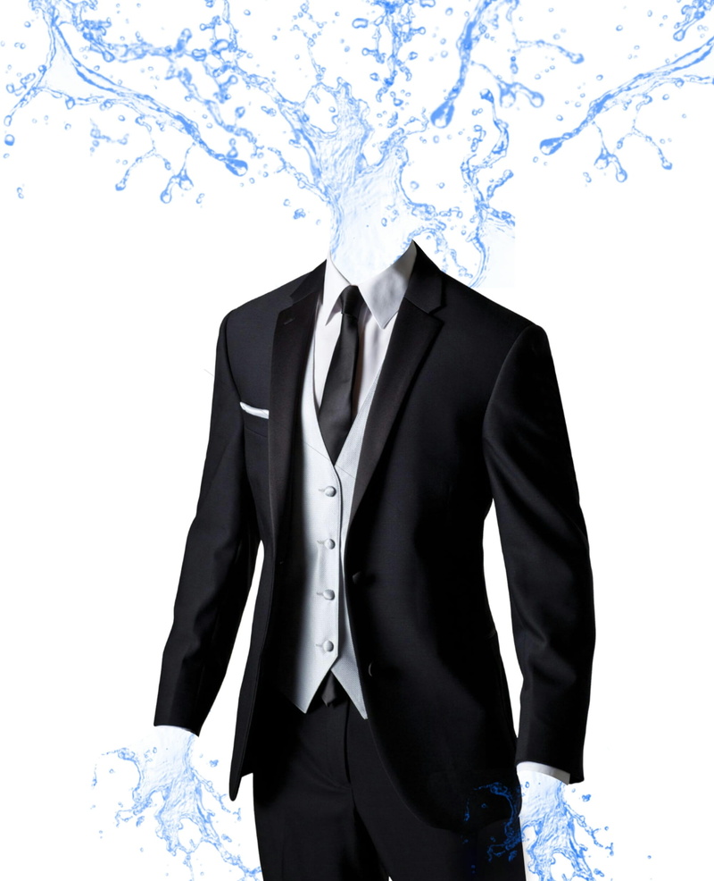 clothing, water man, fashion, fixable, illusions, man, menswear, floral pattern, indoors, splash, business person, studio shot, black color, 1080P, men