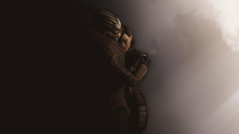 art, mass, 1080P, garrus, shepard, mass effect, effect