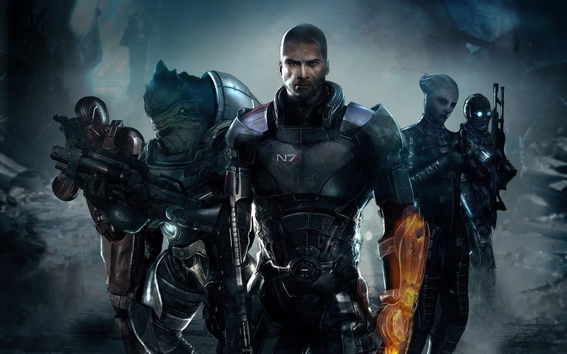 digital composite, blue, looking at camera, smoke - Physical Structure, mid adult, mass effect 3, special forces, mid adult men, protection