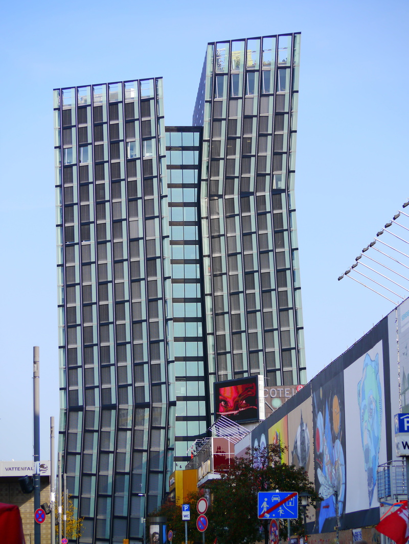 tall - high, sky, architecture, outdoors, city, building, day, office building, exceptional, office, no people, office building exterior, 4K, Dancing Towers