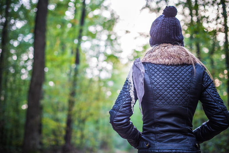 caucasian Ethnicity, real people, autumn, two people, leisure activity, plant, warm clothing, woodland, girl, fashion, day, jacket, 4K, trees, walking