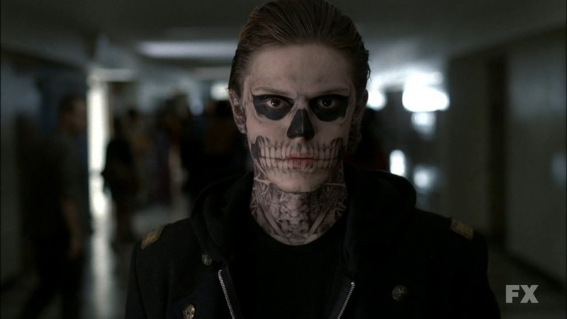 american horror story, thriller, story, dark, horror, poster, skull, american, 1080P