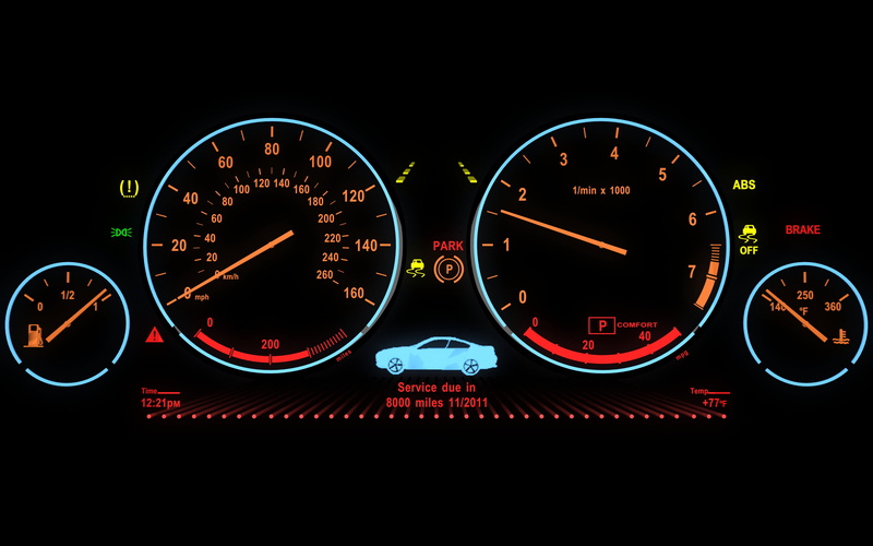 driving, blue, car, odometer, equipment, engine, meter - Instrument Of Measurement, traffic, mode of Transport, glowing, instrument of Measurement, BMW