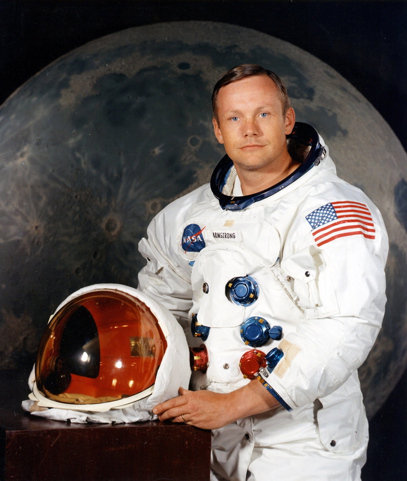 armstrong, looking at camera, moon landing, one Person, portrait, person, 1080P, clothing, american, front view, public domain, men, mature adult, mature men