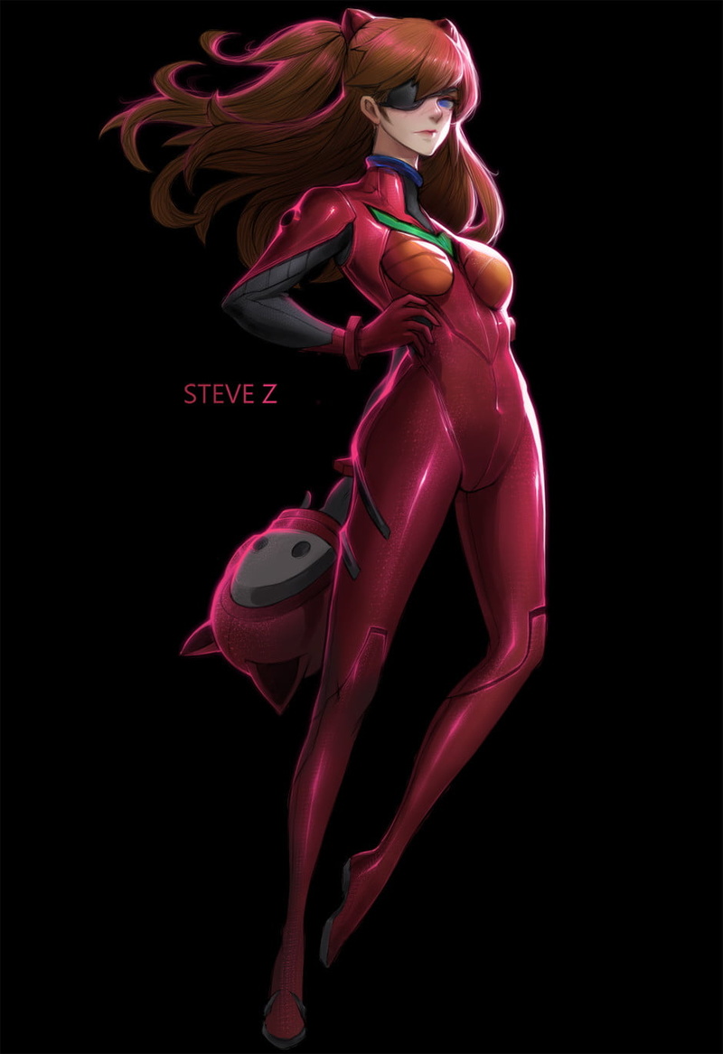 woman, battle, body, isolated, Steve Zheng, high heels, black Color, one Person, illustration, well Muscled, vector, clothing, women, 720P, redhead, adult