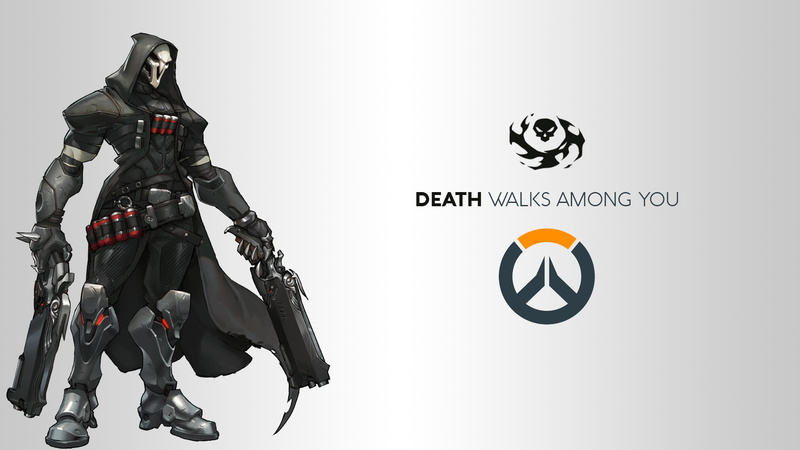 Reaper (Overwatch), DXHHH101 (Author), logo, 1080P, video games, Blizzard Entertainment, Overwatch