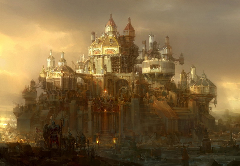 Steampunk, Fantastic, cities, world, fantasy, sci, 1080P, fi, castle