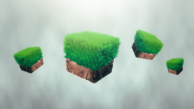retro Games, Project Reality, cube, Minecraft, 1080P, Graphic Design, video games, Chunky